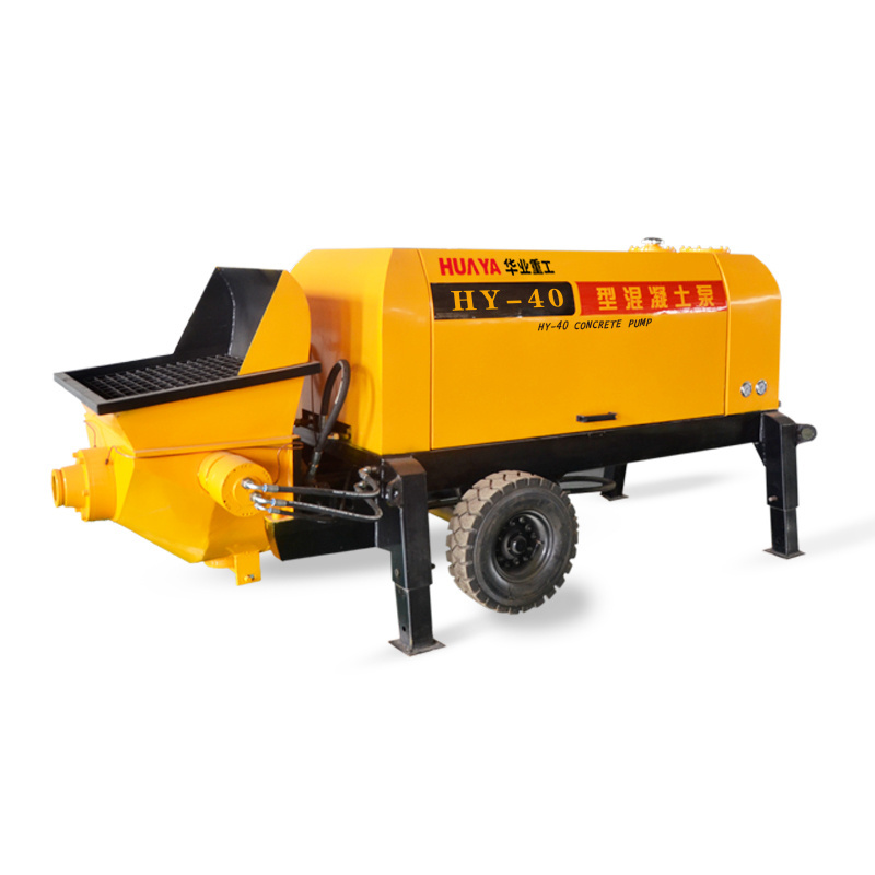 HUAYA brand electric mobile hydraulic concrete pump price mobile mini concrete pump