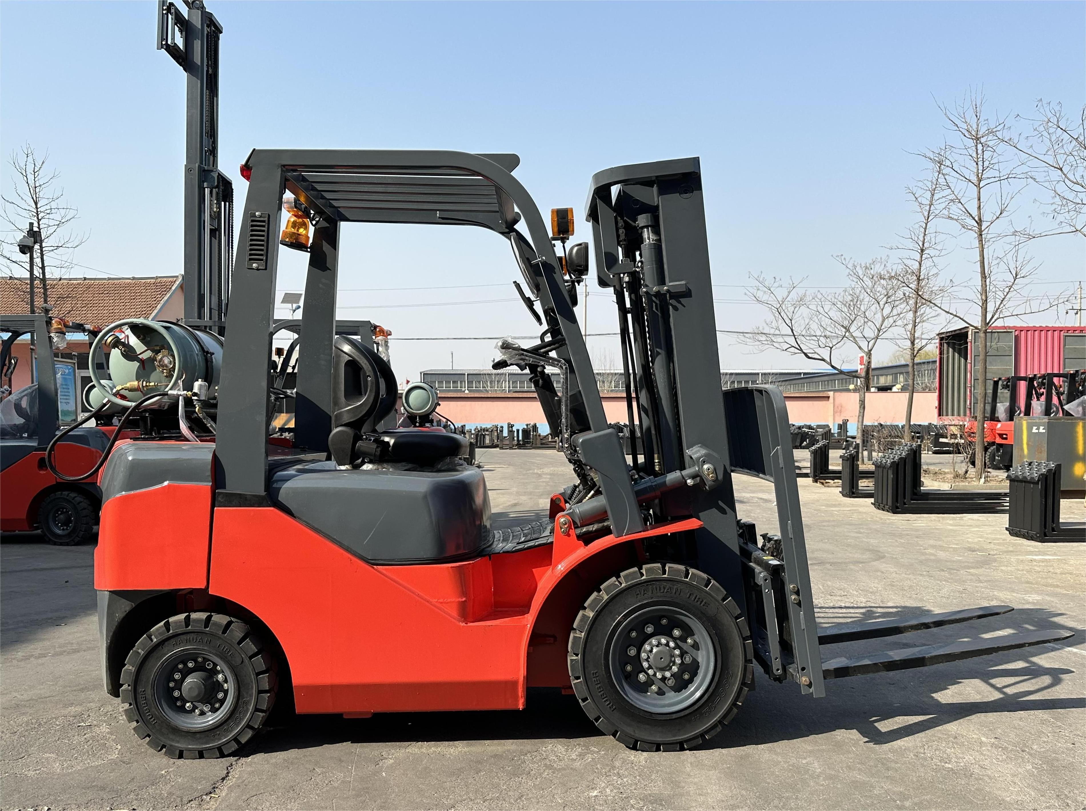 China HUAYA 3 ton 2 ton CPCG30 Double pipe liquefied petroleum gas lpg gas 3000 kg propane Gasoline forklift Optional Nissan K25