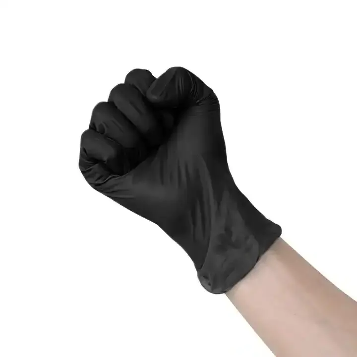 buy  black heavy duty powder-free disposable nitrile gloves best disposable nitrile gloves for mechanics