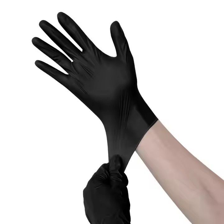 buy  black heavy duty powder-free disposable nitrile gloves best disposable nitrile gloves for mechanics