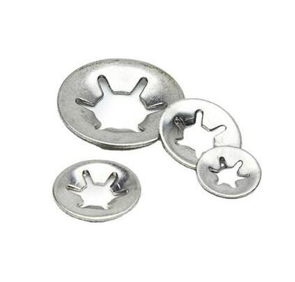 Manufacture Stainless Steel Star Push-on Retaining Locking Washer Clip Lock Clamp Starlock Washers Internal Tooth Washer for