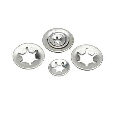 Manufacture Stainless Steel Star Push-on Retaining Locking Washer Clip Lock Clamp Starlock Washers Internal Tooth Washer for