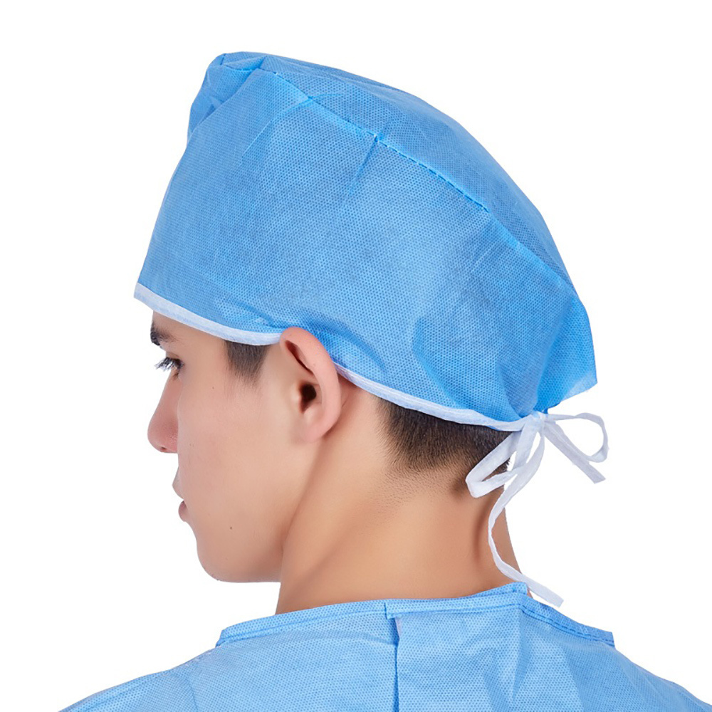 Factory Supply Protection Medical Nurse Hats Caps Pp Sms Non Woven Disposable Surgical Caps For Doctor