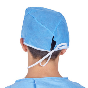 Factory Supply Protection Medical Nurse Hats Caps Pp Sms Non Woven Disposable Surgical Caps For Doctor