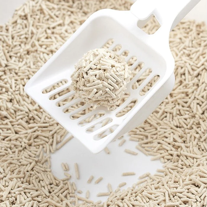 tofu cat litter Made from soybean residue, starch, making it an organic and edible option that is 100% water-soluble