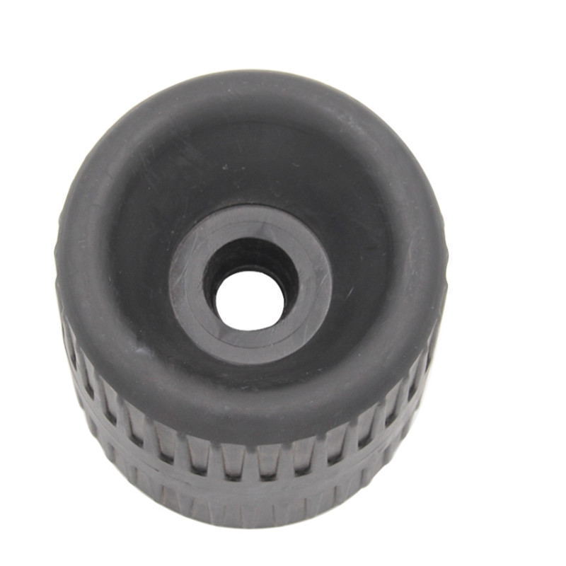 Black  rubber Boat Trailer Parts Wobble Scroll Wheel 5 Inch Trailer Roller Factory price