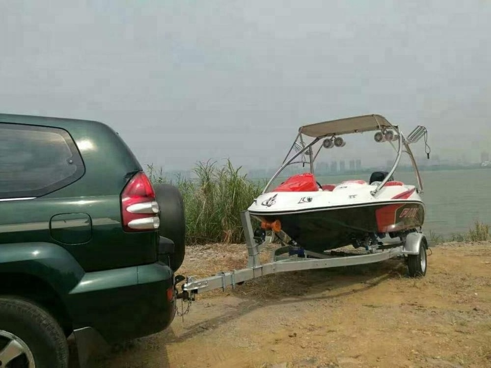 500kgs small single axle inflatable boat craft trailer for sale