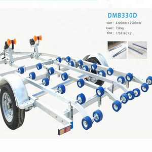 Factory Manufacture high quality Galvanized Double Axle Boat Trailer