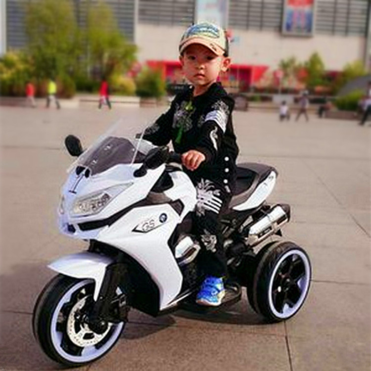 Wholesale Battery Powered Two Wheel/Three Wheel Lights Big Size Kids Ride On Electric Motorbike for 2-12 years