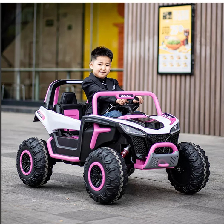 Kids Electric Remote Control Ride on Cars 2 Seater 24v Battery 4x4 Engine Rubber Tire Children 12V Car Price 4 Wheels Plastic