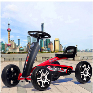 Factory Direct Sales Of New Children's Pedal Kart Square Four-wheel  Drift Car Children Four-wheel Swing Car