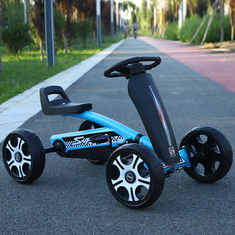 Factory Direct Sales Of New Children's Pedal Kart Square Four-wheel  Drift Car Children Four-wheel Swing Car