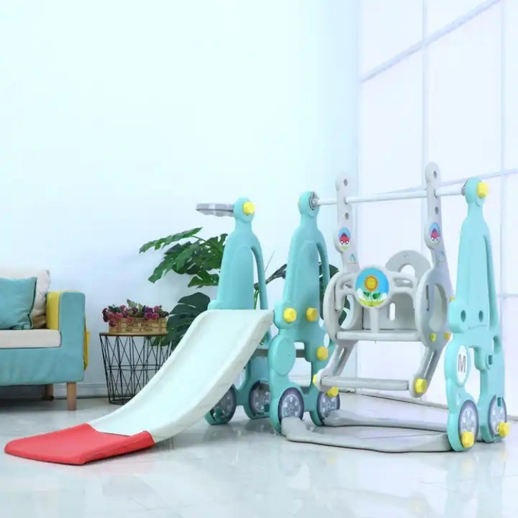 Durable Cute Animal Shape Sea Lion Indoor Swing Slide Kids Plastic Sliding Price End Designer Baby Slide And Swing