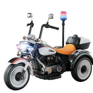 2024 Newest Multi Color 12V Electric Motorcycle Police Motorcycle Kids Three Wheels Ride On Motorcycle