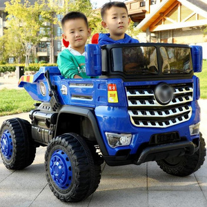 Ride on Car Engineering Vehicle Dump Truck Wholesale High Quality Remote Control Kids Kids Electric Tractor Battery Two Motor