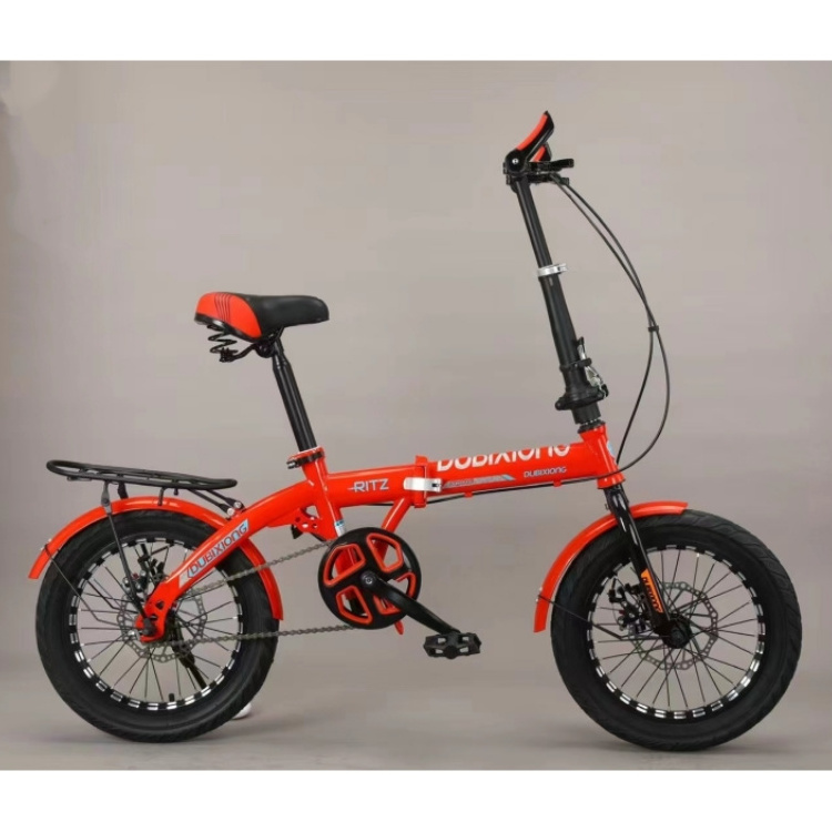 16 inch mountain bike folding girl bike 6 speed double suspension frame/folding mountain bike/mini folding bike