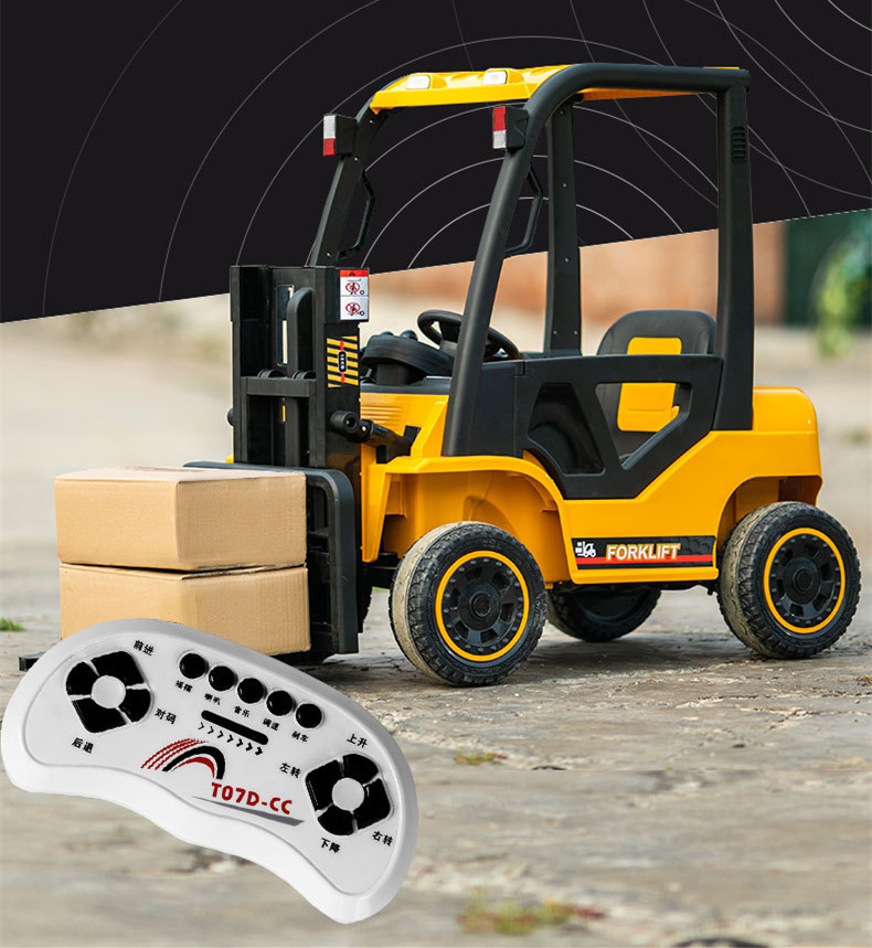 China factory supply battery kids electric forklift for sale/ride on car kid electric car four wheel children toy