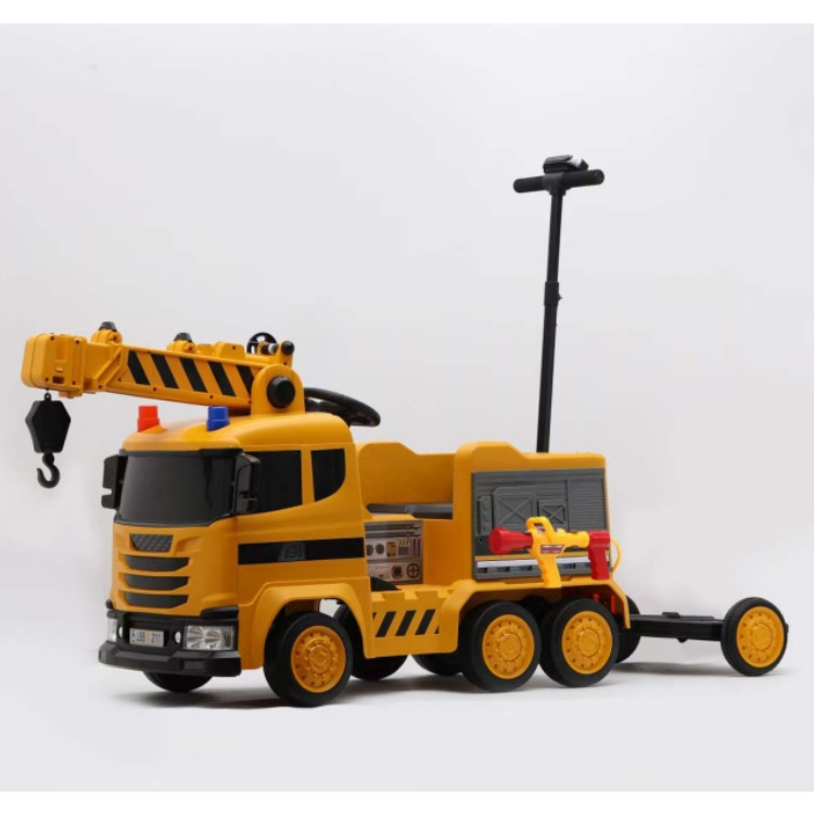 New High quality kids electric ride on crane car engineer toy car kids