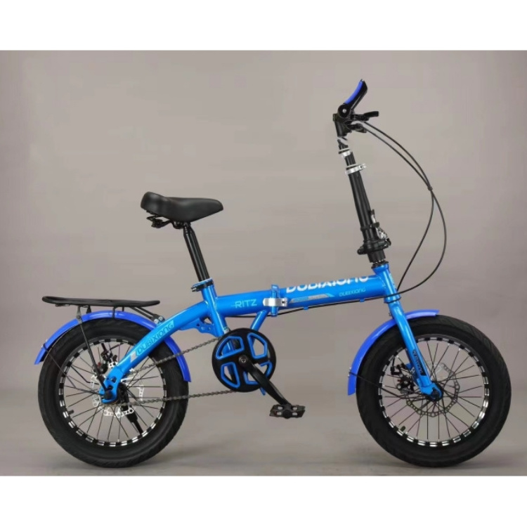 16 inch mountain bike folding girl bike 6 speed double suspension frame/folding mountain bike/mini folding bike