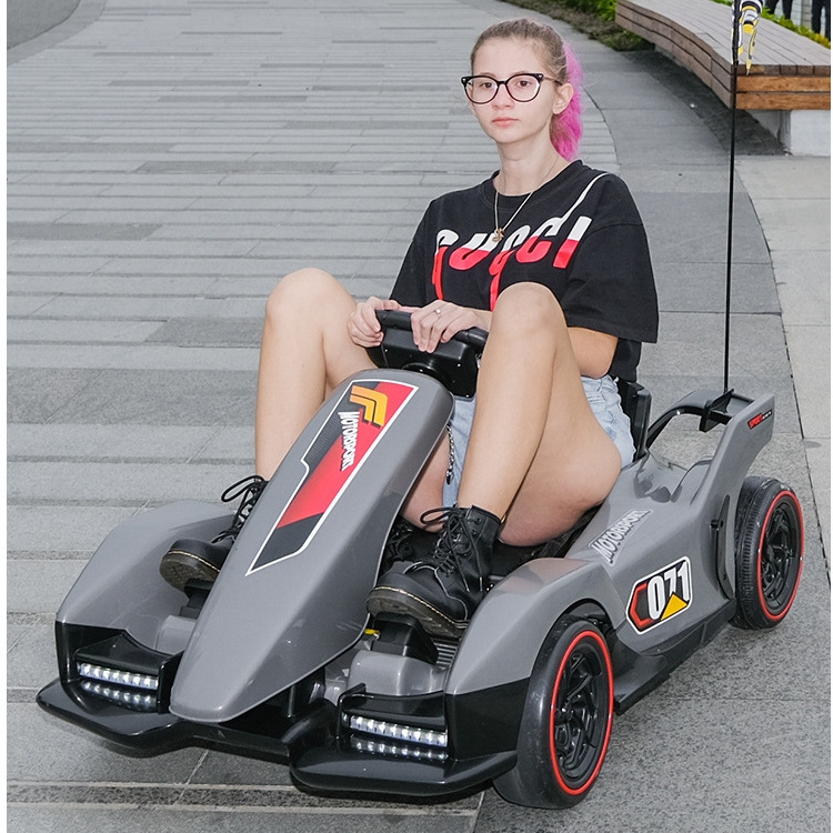 Powerful four-wheel 24v battery electric kids go kart double motor children go kart drift ride on car