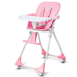 factory folding new multifunction dining chair for baby / toddlers infants high chair for feeding with wheels