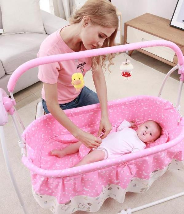 Hot Mom Baby Bouncer  Infant Rocker Electric Cradle Chair Swing Appease Recliner Bed with Electronic Music