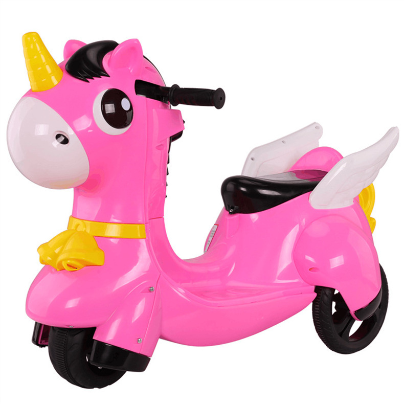 Wholesale Unicorn Plastic Kids Ride On Battery Operated Electric Bike