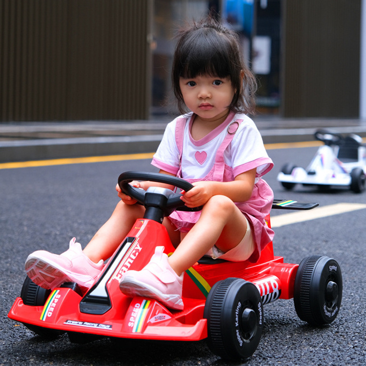 Hot sale kids toy car red color body adjustable kids electric go karts