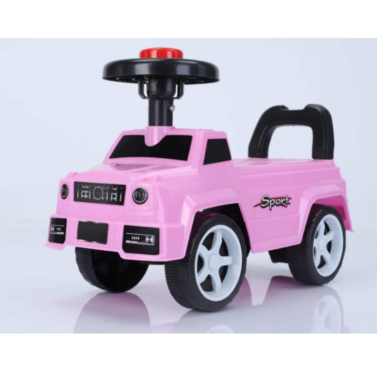 High quantity plastic sliding kids ride on car toy for baby with music