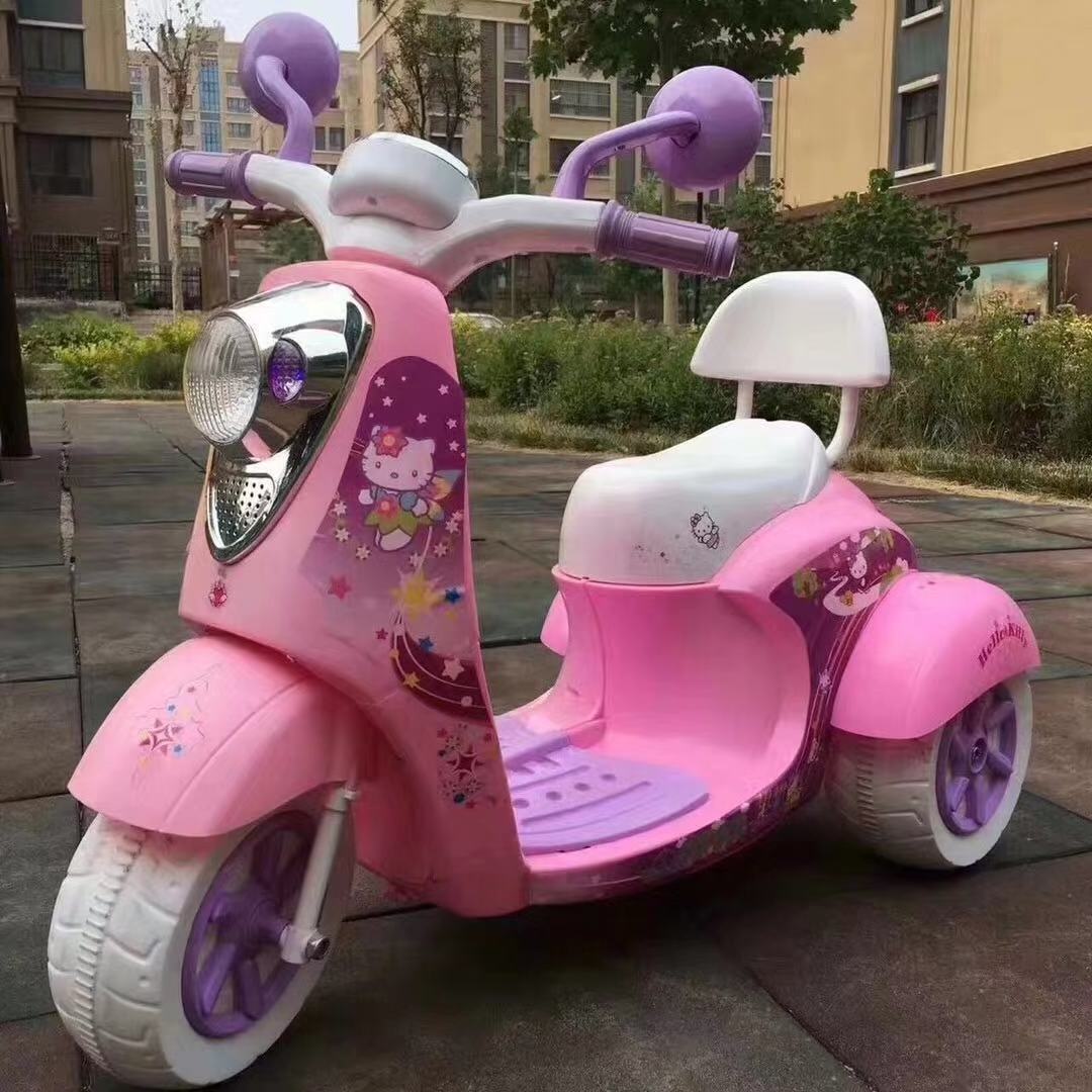 2022 Ride on beautiful Toy Car Girl Kids Motorbike Motorcycle Electric Scooter Motor Bike 6V Battery Operated Toy Trike