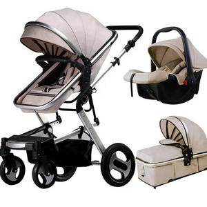 Cheap price China factory wholesale high quality baby stroller 3 in 1 with car seat