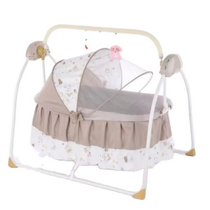 Electric baby swing bassinet baby cradle with timer and different rocking speed baby rocker