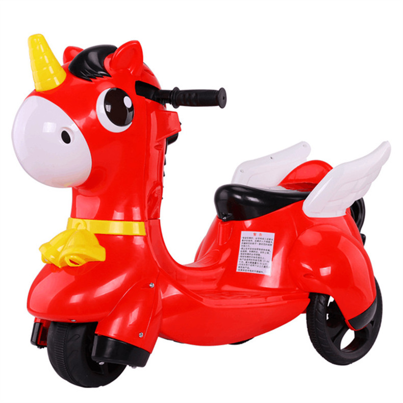 Wholesale Unicorn Plastic Kids Ride On Battery Operated Electric Bike