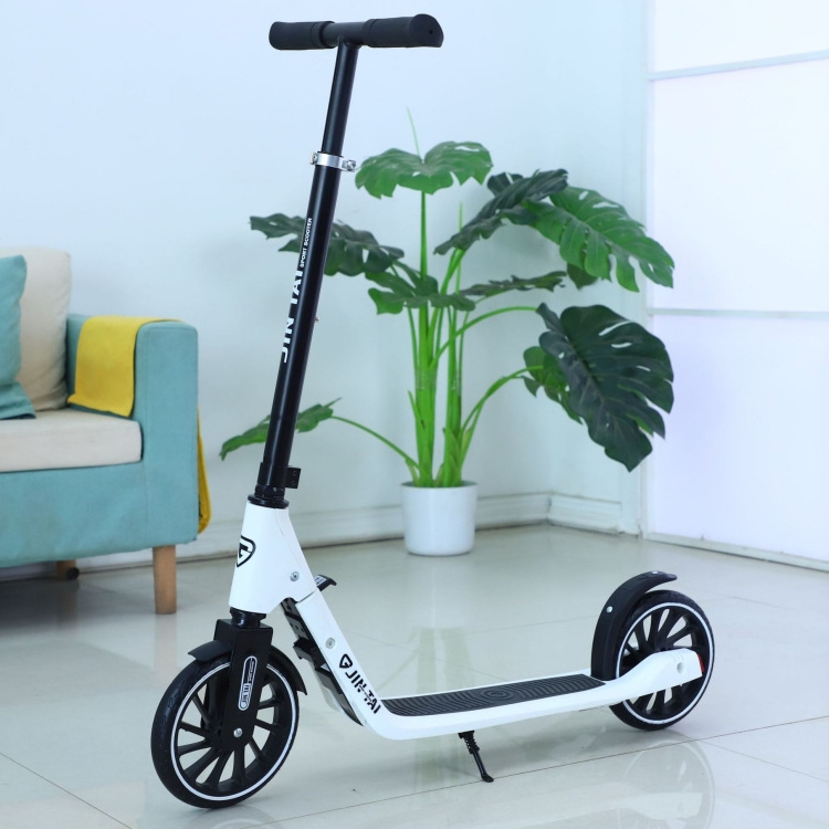 2 wheel kick scooter with 200mm PU wheel adult big wheel scooter