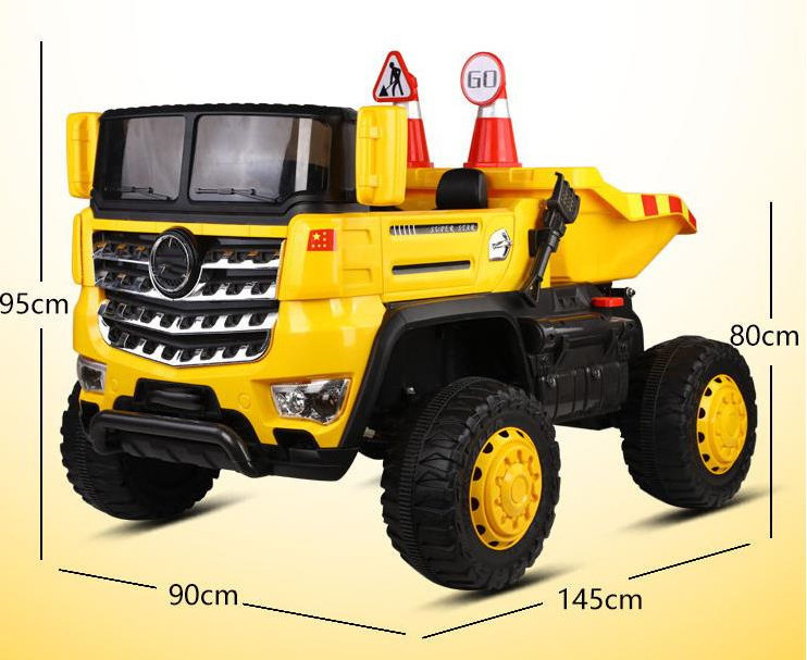 Ride on Car Engineering Vehicle Dump Truck Wholesale High Quality Remote Control Kids Kids Electric Tractor Battery Two Motor