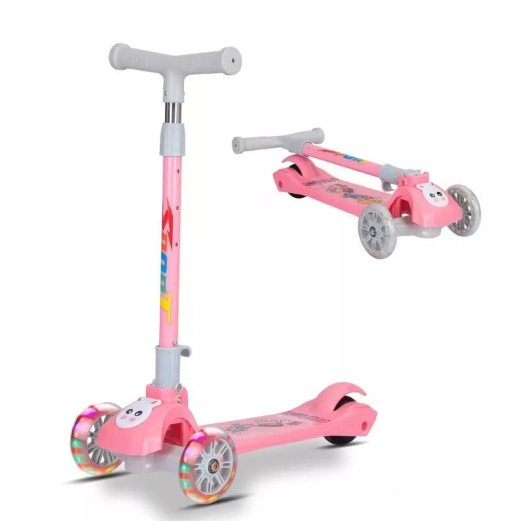 NEW 3 Wheels folding children / kids Plastic kick pedal scooters wholesale