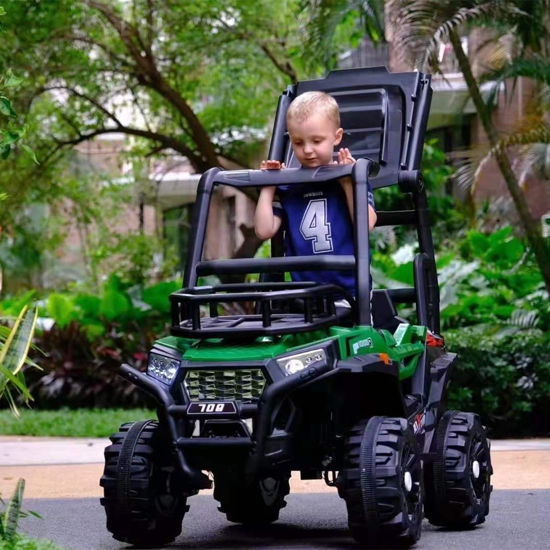 Upgrade Big Kids 4X4 MX Off Road Utv Ride on Toy Car Children Buggy Kids Electric Tractor 12v7ah Battery Two Motor Plastic Girls