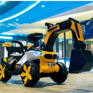 Hot popular kids electric toys excavator ride on tractor electric power digger toy kids excavator