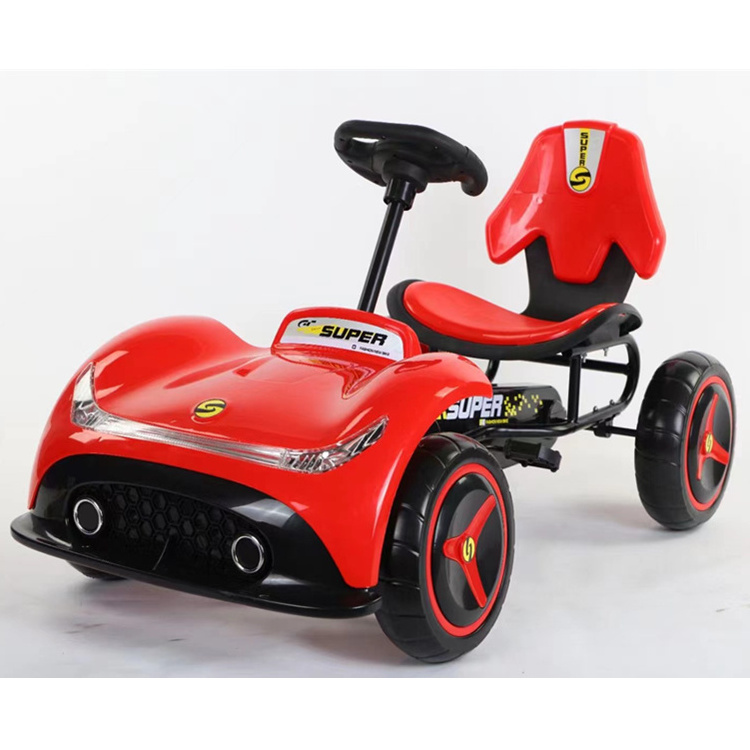 Hot sale  Newest Pedal Go Karts for kids 24v ride on car battery powered electric go kart pedal cars for kids