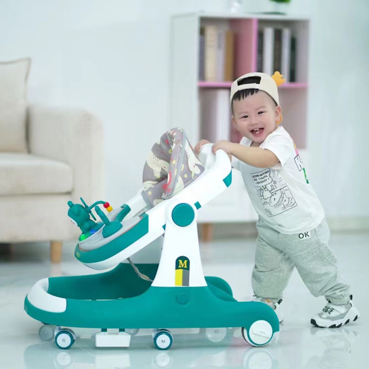 Hot Selling Educational Foldable Walking Car Baby Walker with Music Baby Walkers Learning