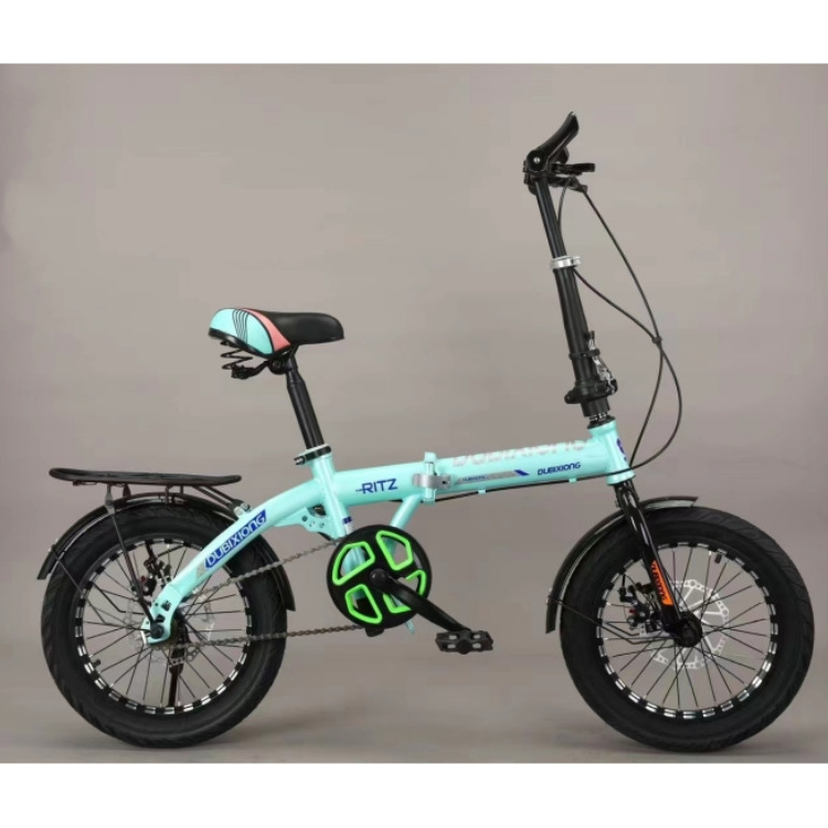 16 inch mountain bike folding girl bike 6 speed double suspension frame/folding mountain bike/mini folding bike