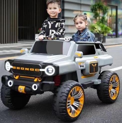 2023 Wholesale New Design Biggest Size 12V/24V Battery Four Motors Two Seats  Kids Electric Ride On Car for 12 years old