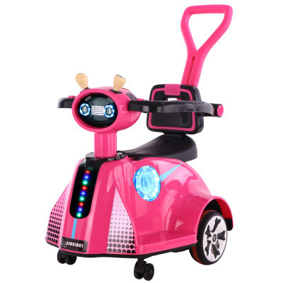 Factory supply  Children best gift swing electric indoor push bar ride on Gift Toy Car