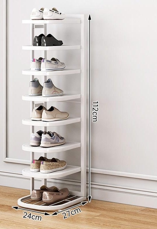 Stainless steel narrow shoe rack storage rack, dormitory simple shoe stool, iron shoe cabinet