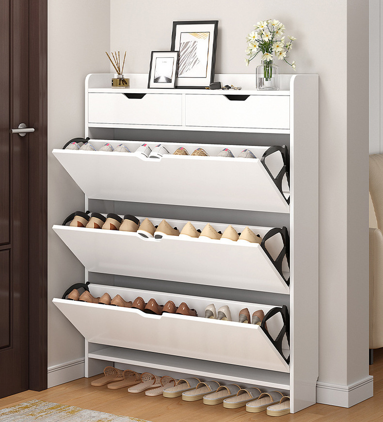 2024 new large -scale large -capacity turning shoe cabinet narrow door porch cabinet multi -layer simple storage shoe rack