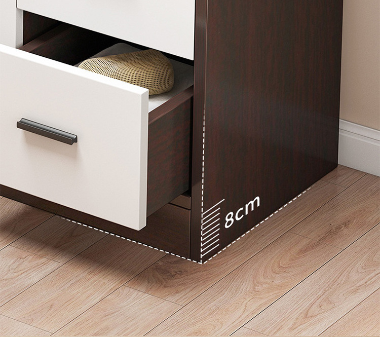 Large-capacity shoe cabinet, simple and modern storage outside the door of economical household