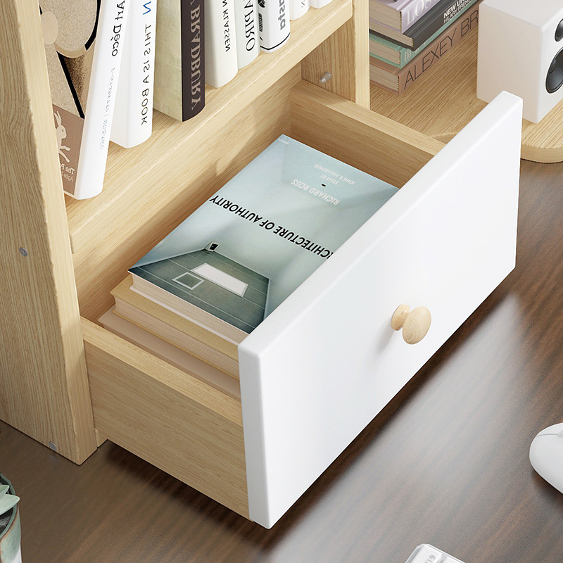 Desk Bookshelf Simple Home Multifunctional Shelves Student Dormitory Small Bookcase Office Storage