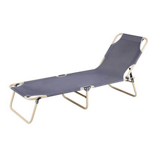 Folding bed single person office portable folding lounge chair outdoor marching bed wholesale