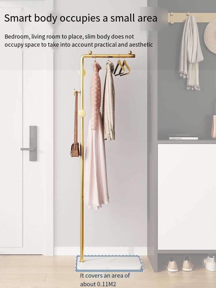 Floor to ceiling bedroom simple clothes hanger does not occupy space for household indoor rooms small clothes poles