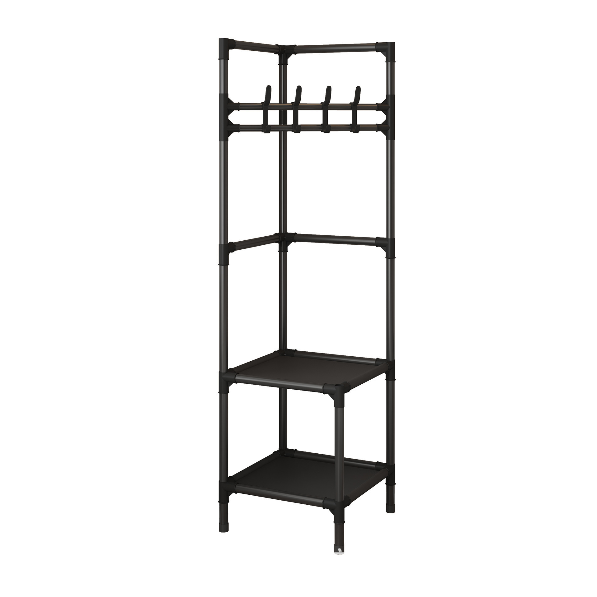 Household corner clothes hanger floor to ceiling wall corner bedroom clothes rack storage clothes rack